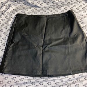 Black leather skirt NWOT